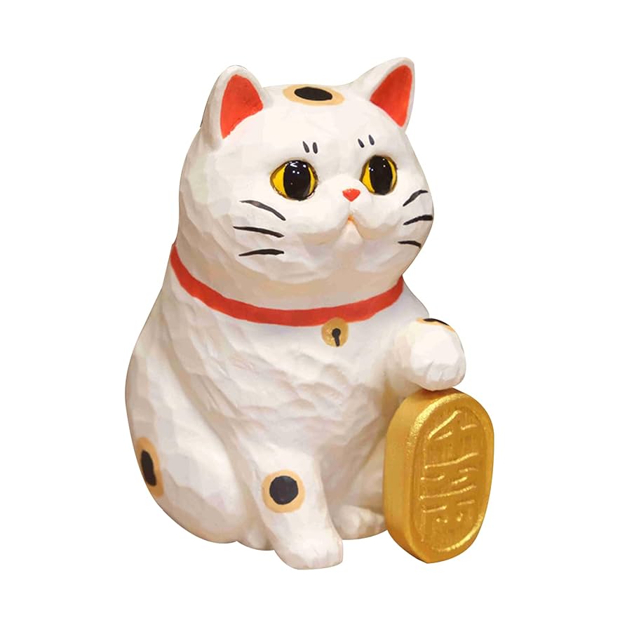 ねこ☆様　79枚 Amazon | BACALYSO | 招き猫 フィギュア 7CM級 金運up 猫 樹脂